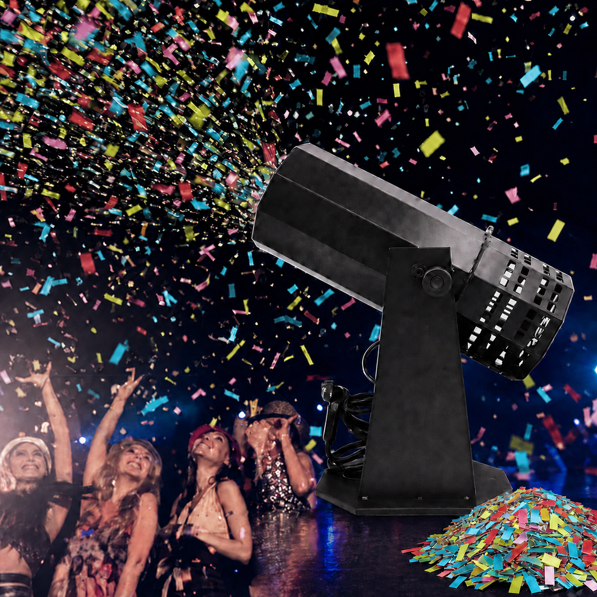 KTVLIGHTS 1500W Electric Confetti Machine for Stage Events-H9