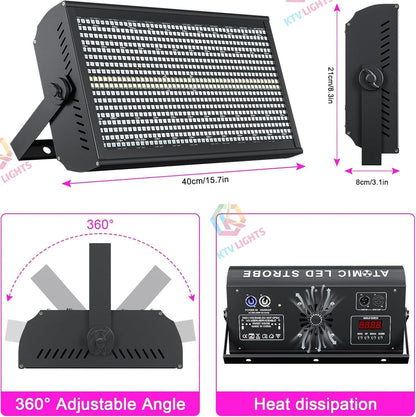 KTVLIGHTS 200W RGBW 4-in-1 High-Brightness LED Wall Washer-X20