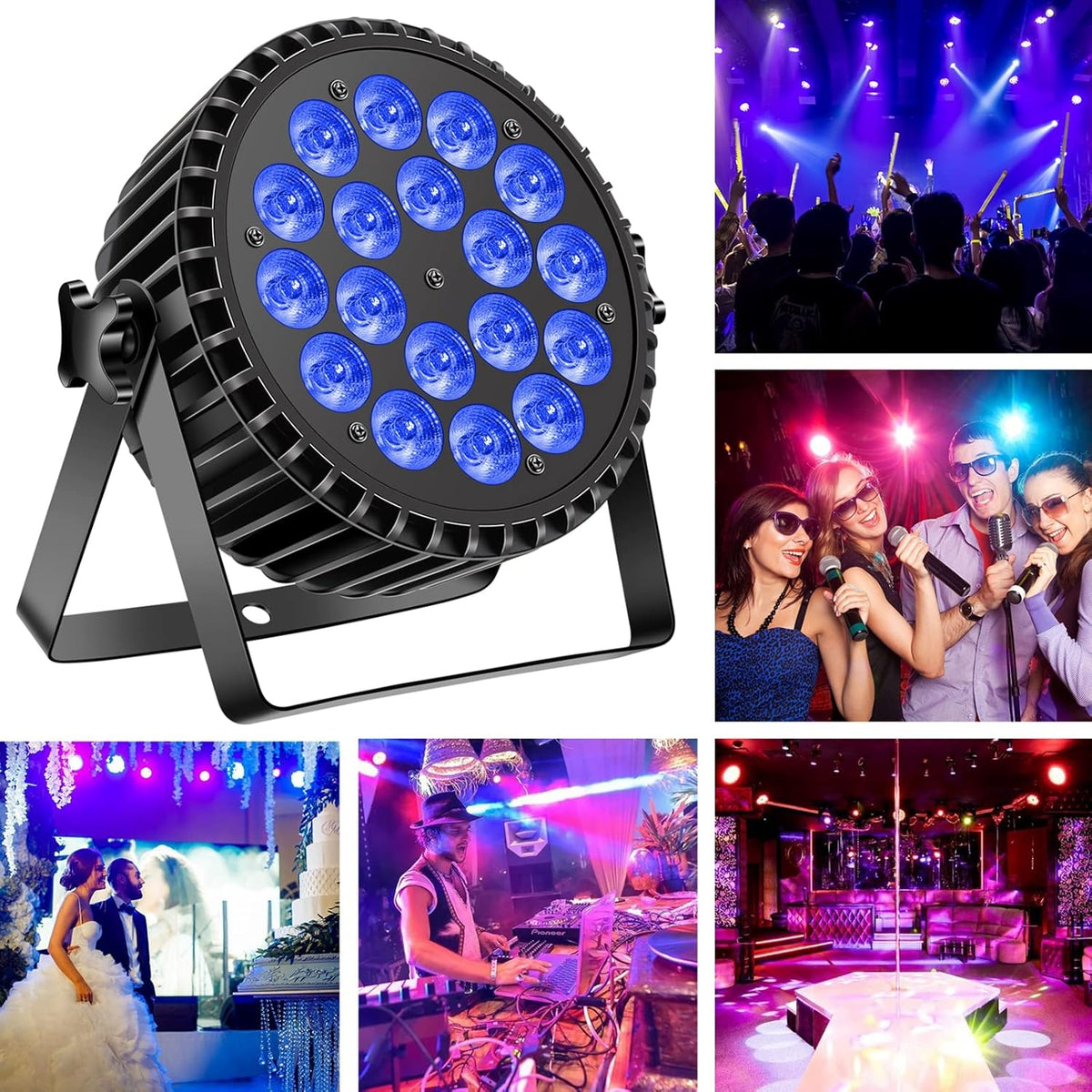 KTVLIGHTS 200W RGBW LED PAR Stage Light-P4