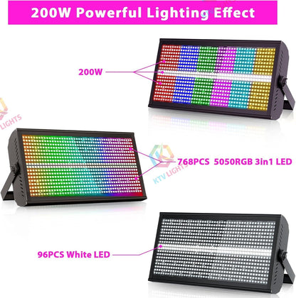 KTVLIGHTS 200W RGBW 4-in-1 High-Brightness LED Wall Washer-X20