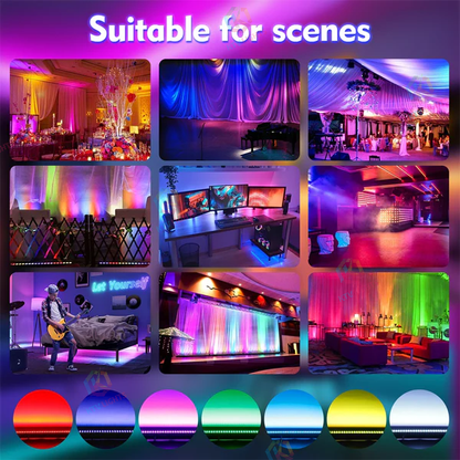 KTVLIGHTS 24x3W RGB LED Wall Washer Stage Light-X3