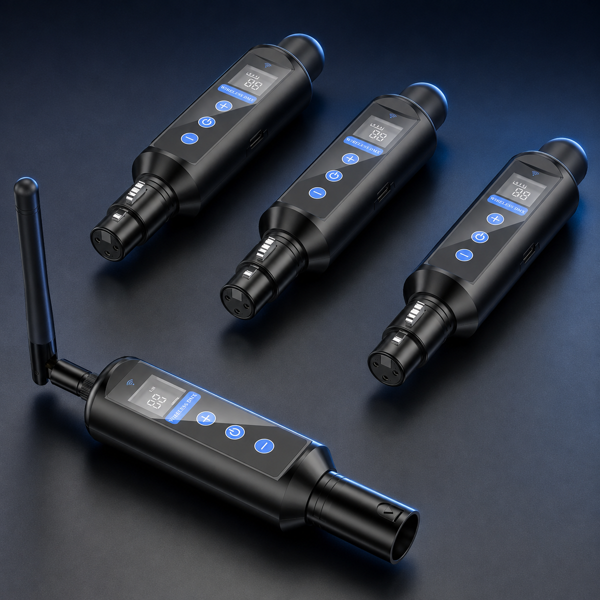 KTVLIGHTS Wireless DMX512 Transmitter Receiver Stage Lighting Kit-D10