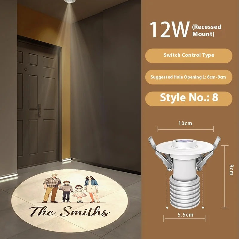 Custom Family Welcome Projection Light with Motion Sensor-S34