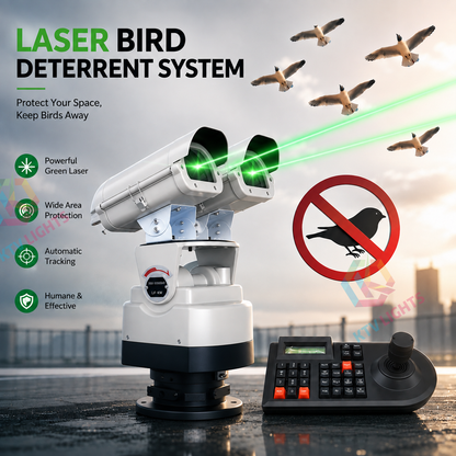 Dual-head outdoor bird and animal repellent laser light - B55