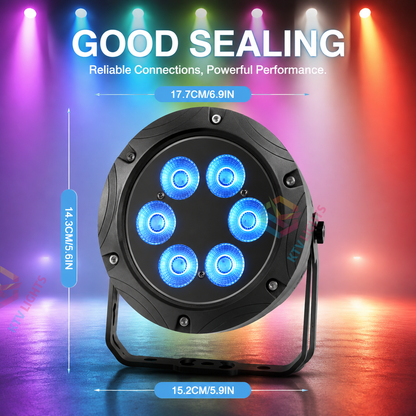 KTVLIGHTS 6x10W RGBW 4-in-1 Waterproof LED PAR Light-P17