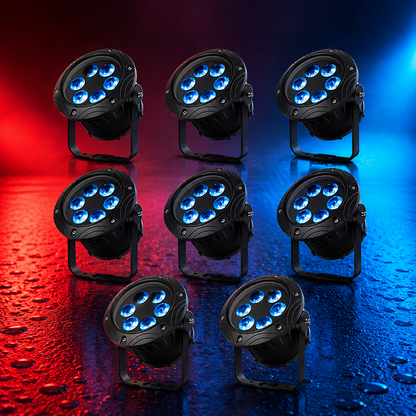 KTVLIGHTS 6x10W RGBW 4-in-1 Waterproof LED PAR Light-P17