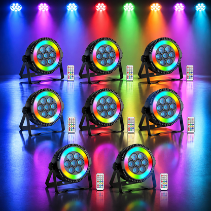 KTVLIGHTS RGBW 4-in-1 LED Wash PAR Stage Light-P19