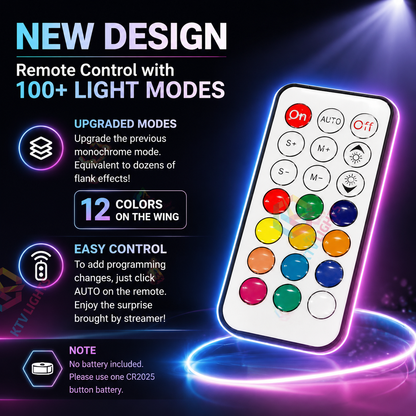KTVLIGHTS Rainbow LED Wings for Dance Shows & Performances-M56