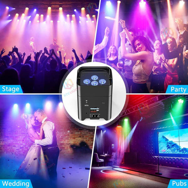 KTVLIGHTS 6x18W RGBWA UV LED Wash Stage Light-P53