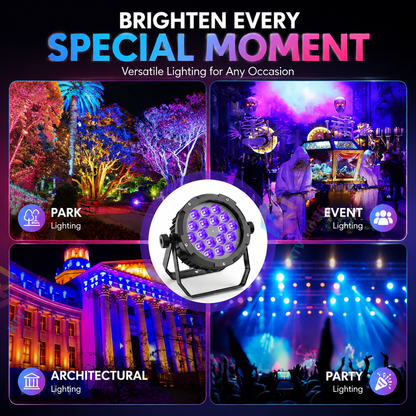 KTVLIGHTS 150W IP67 RGBW UV Waterproof LED PAR Light-P29