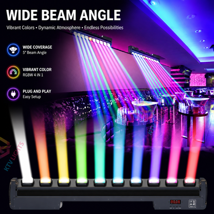 KTVLIGHTS 250W RGBW 4-in-1 LED Wall Washer-X5