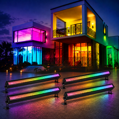 KTVLIGHTS 100W 336-LED RGB IP65 Waterproof Wall Washer-X18