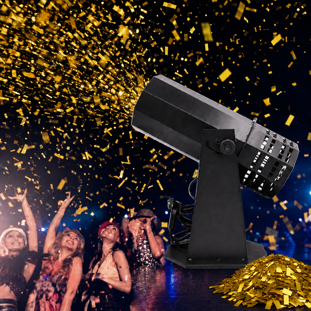 KTVLIGHTS 1500W Electric Confetti Machine for Stage Events-H9