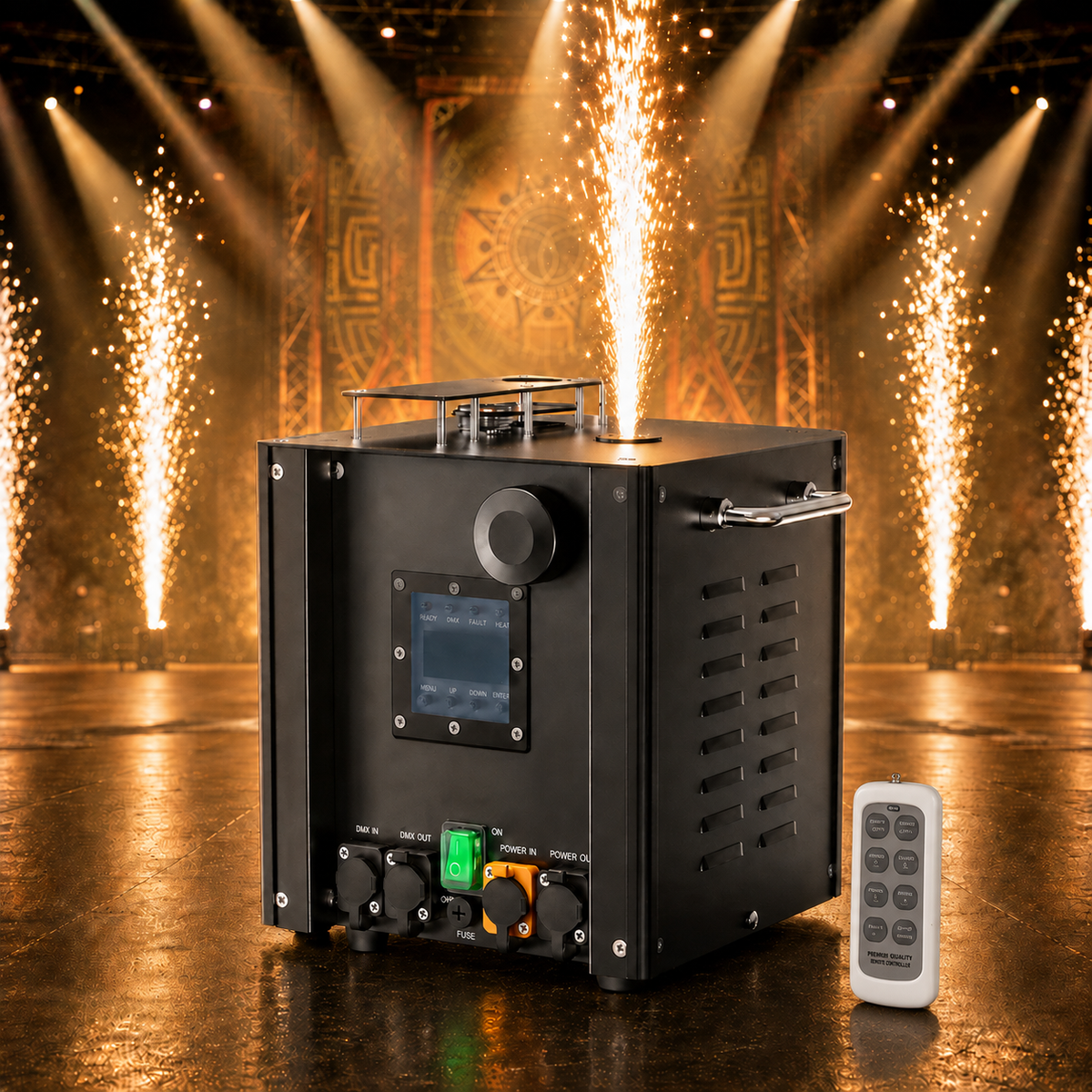 KTVLIGHTS 700W Waterproof DMX512 Cold Spark Machine-H7