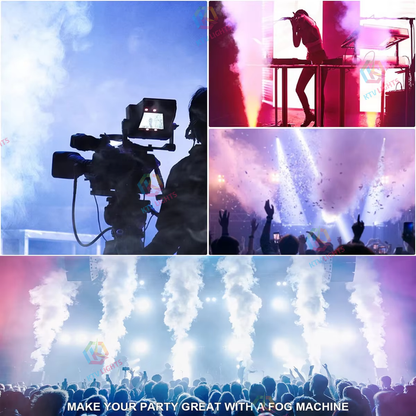 KTVLIGHTS 24-LED 3-in-1 Full-Color DMX512 Fog Machine-Y12