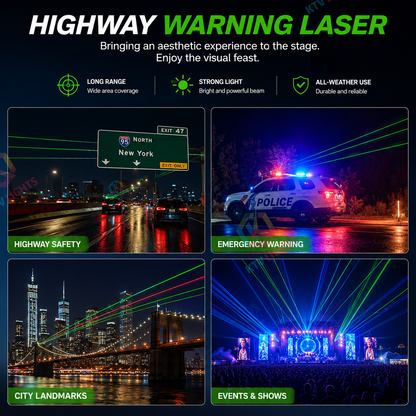 Three-headed bird and animal repelling laser light - B56