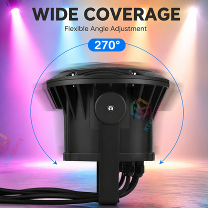KTVLIGHTS 6x10W RGBW 4-in-1 Waterproof LED PAR Light-P17