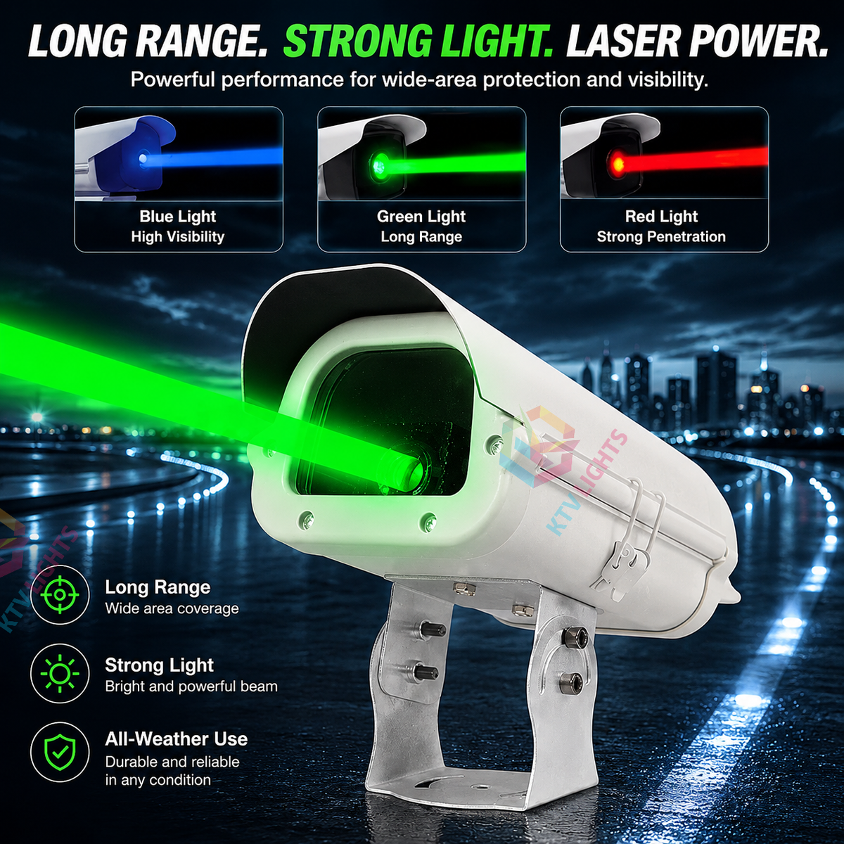 Programmable Professional Outdoor Bird Repellent Light & Animal Repellent Laser Light - B19