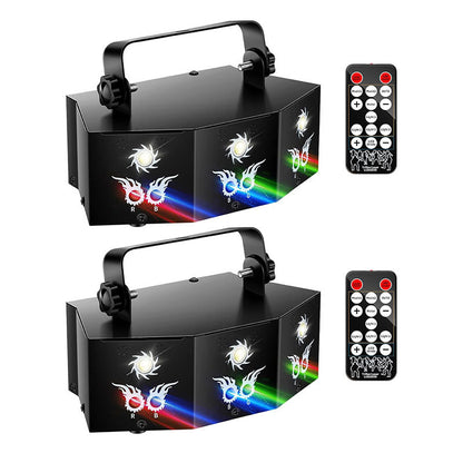 KTVLIGHTS 9 Lens Laser Light DMX DJ Stage Party Projector-B47