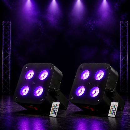 KTVLIGHTS 72W RGBWA UV APP Rechargeable LED PAR Light-P13