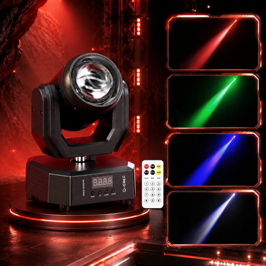 KTVLIGHTS Mini RGBW Moving Head Light DJ Stage Lighting-E72