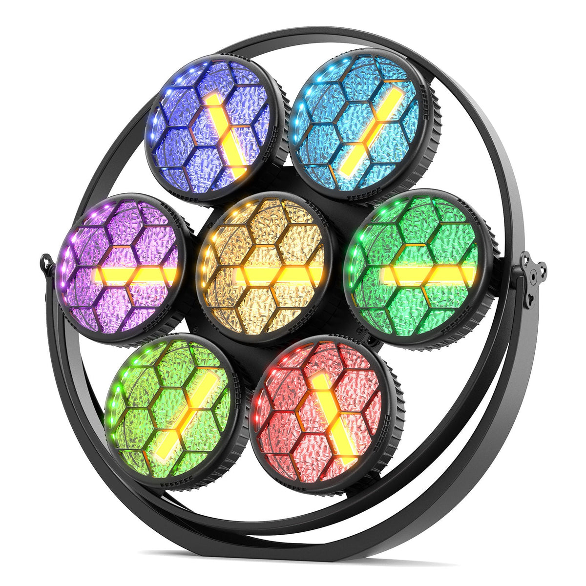 KTVLIGHTS 350W Retro RGB COB Stage Light 4-in-1 PAR Light-F3
