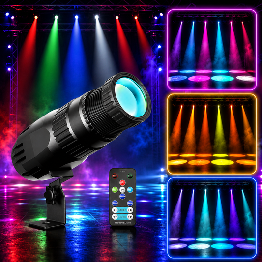 KTVLIGHTS RGBW 4-in-1 LED Spotlight for Stage & DJ Lighting-J2