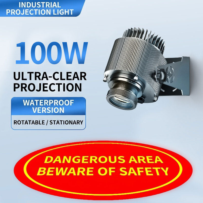 Industrial Warning Sign Projector Light - S3