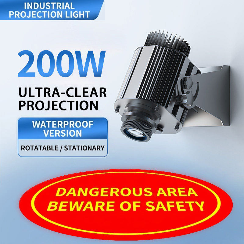 Industrial Warning Sign Projector Light - S3