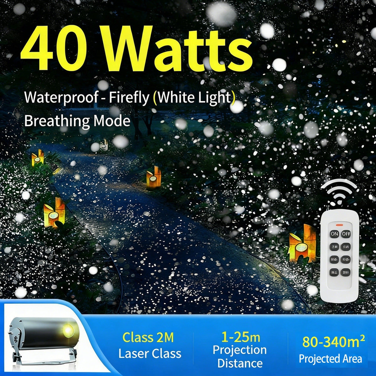 Dynamic Firefly Starry Sky Laser Projector-B49