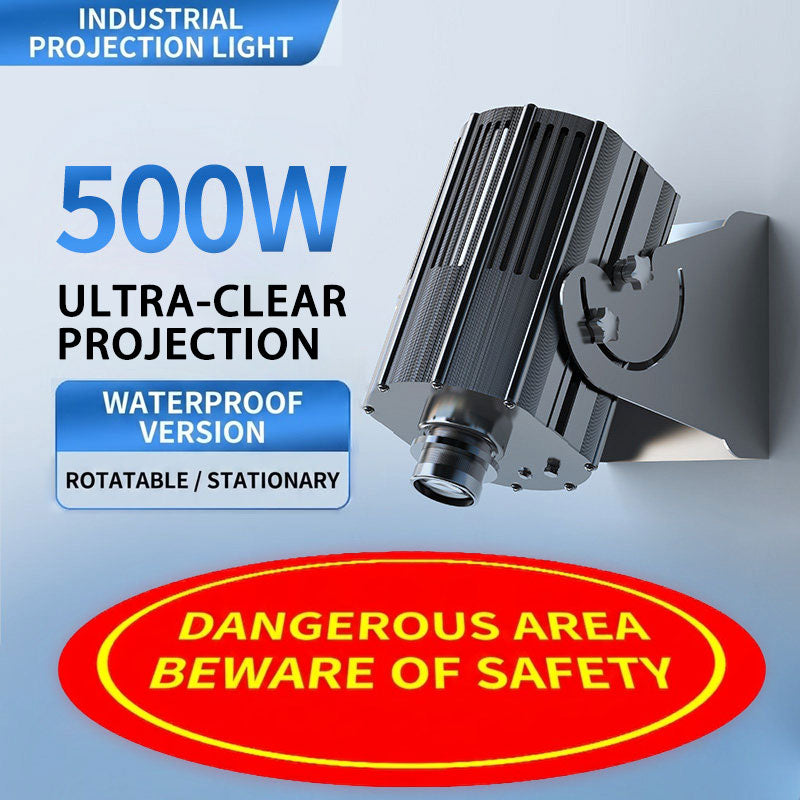 Industrial Warning Sign Projector Light - S3