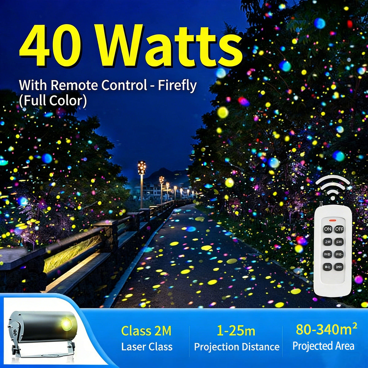 Dynamic Firefly Starry Sky Laser Projector-B49