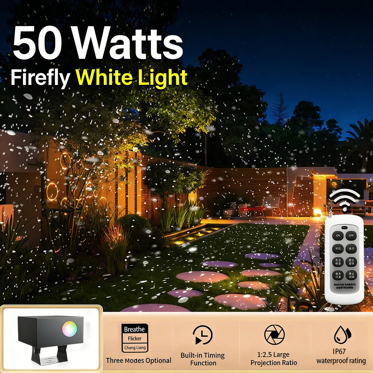 Dynamic Firefly Starry Sky Laser Projector-B49