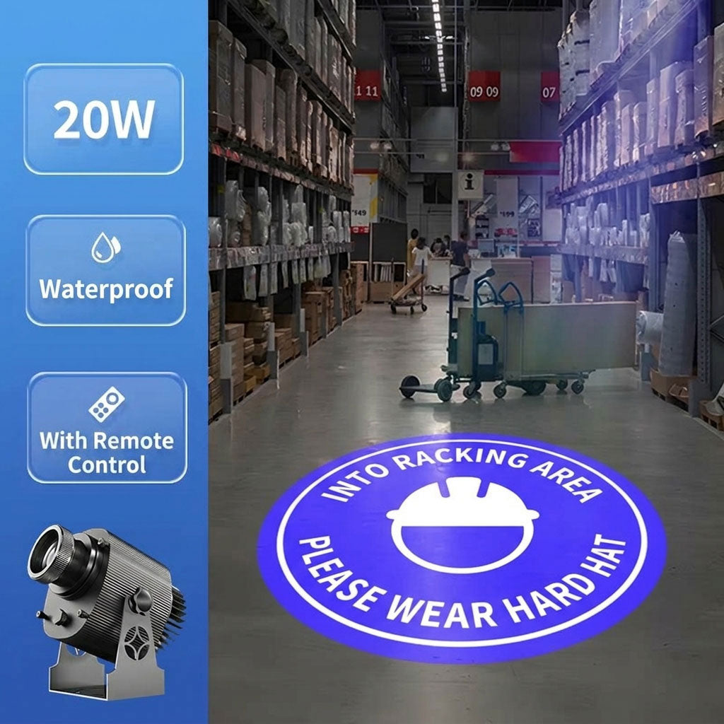 Industrial Warning Sign Projector Light - S3
