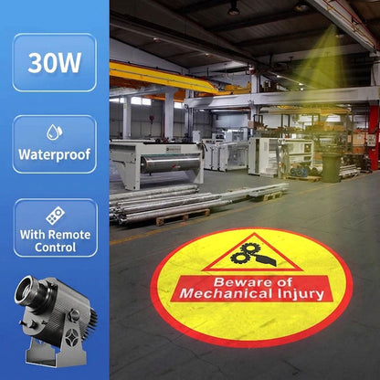 Industrial Warning Sign Projector Light - S3