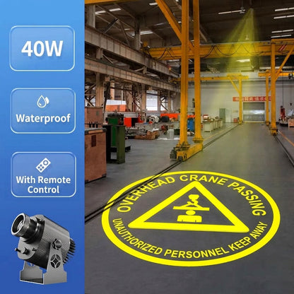 Industrial Warning Sign Projector Light - S3
