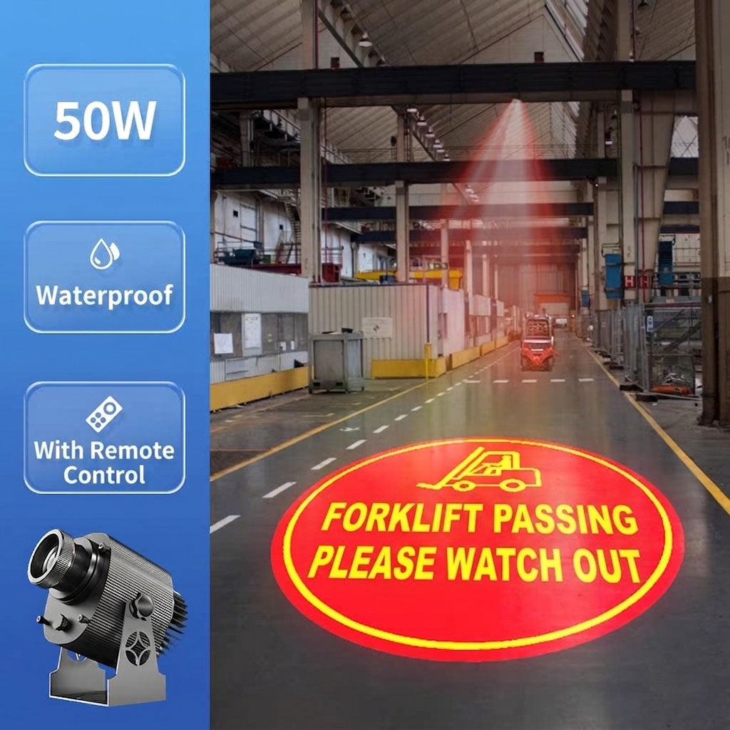 Industrial Warning Sign Projector Light - S3