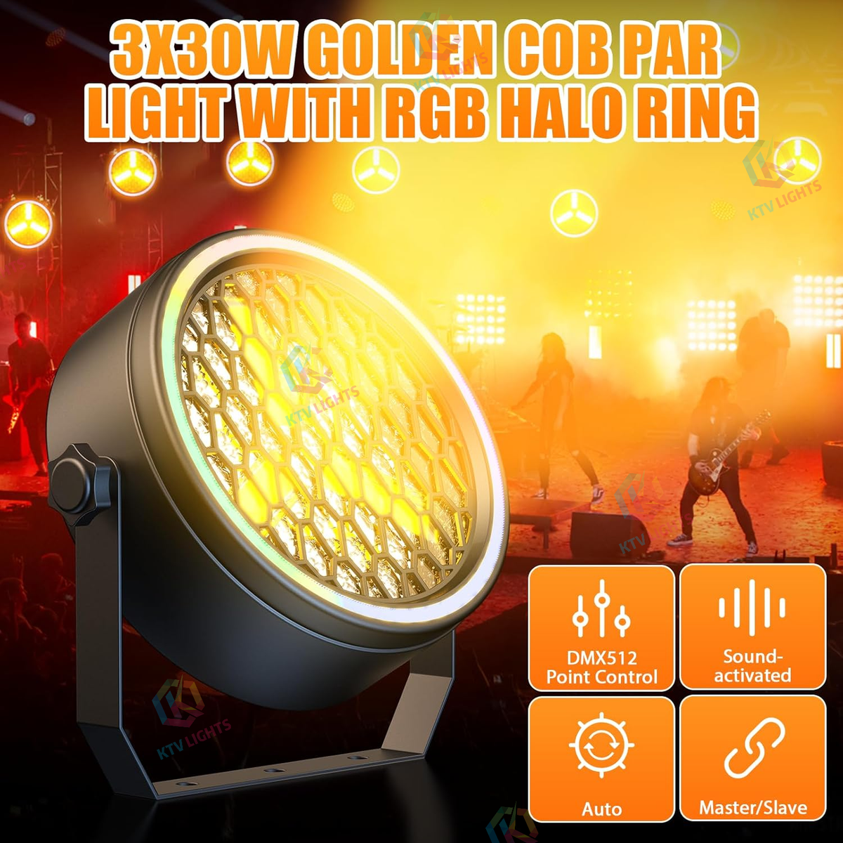 KTVLIGHTS COB Stage PAR Spotlight for DJ Events-P63