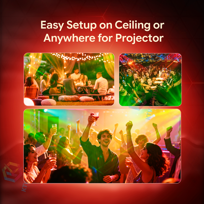 Mini RGB Laser Party Light USB Rechargeable Projector-B52