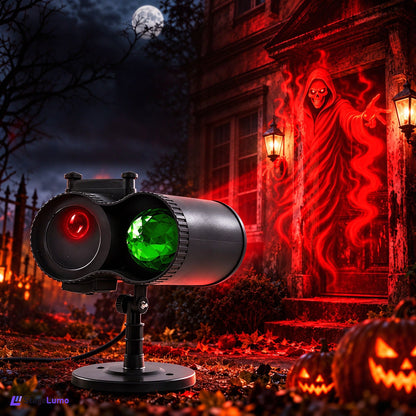 StageLumo Halloween Outdoor Dual-Head Skull Ghost Water Ripple Projector-S63