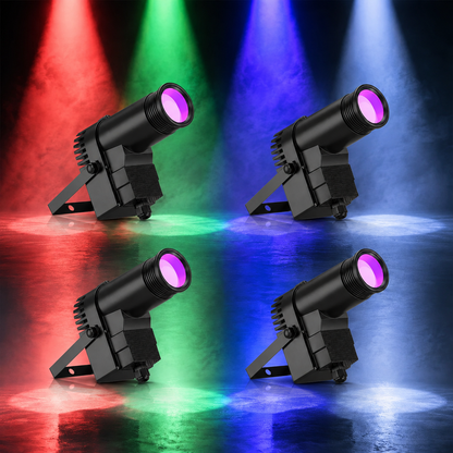 KTVLIGHTS 10W RGBW 4-in-1 LED Spotlight-J1