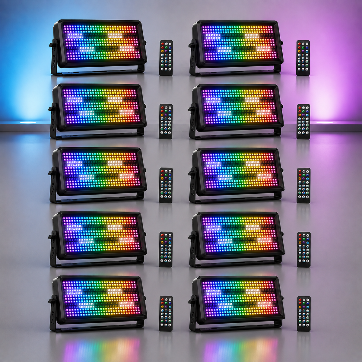 KTVLIGHTS 120W RGBW LED Wash Strobe Stage Light-X4