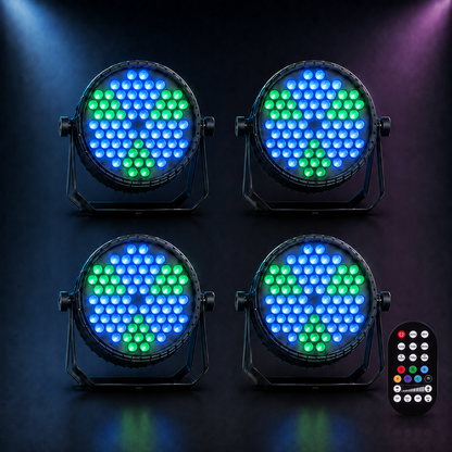 KTVLIGHTS 72-LED RGB PAR Light with Dynamic Vortex Effect-P12