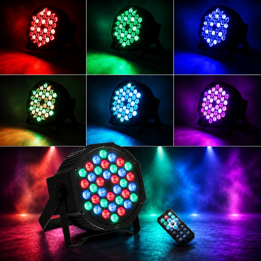 KTVLIGHTS 72W RGB LED DMX PAR Stage Light-P55