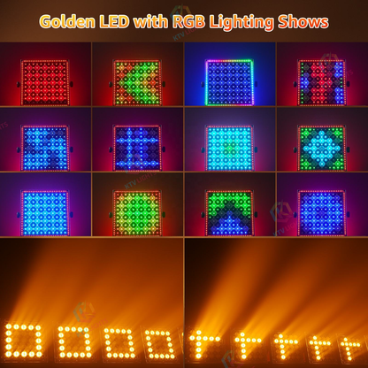 KTVLIGHTS 200W 5x5 LED DMX512 Voice-Activated Wall Washer-X24