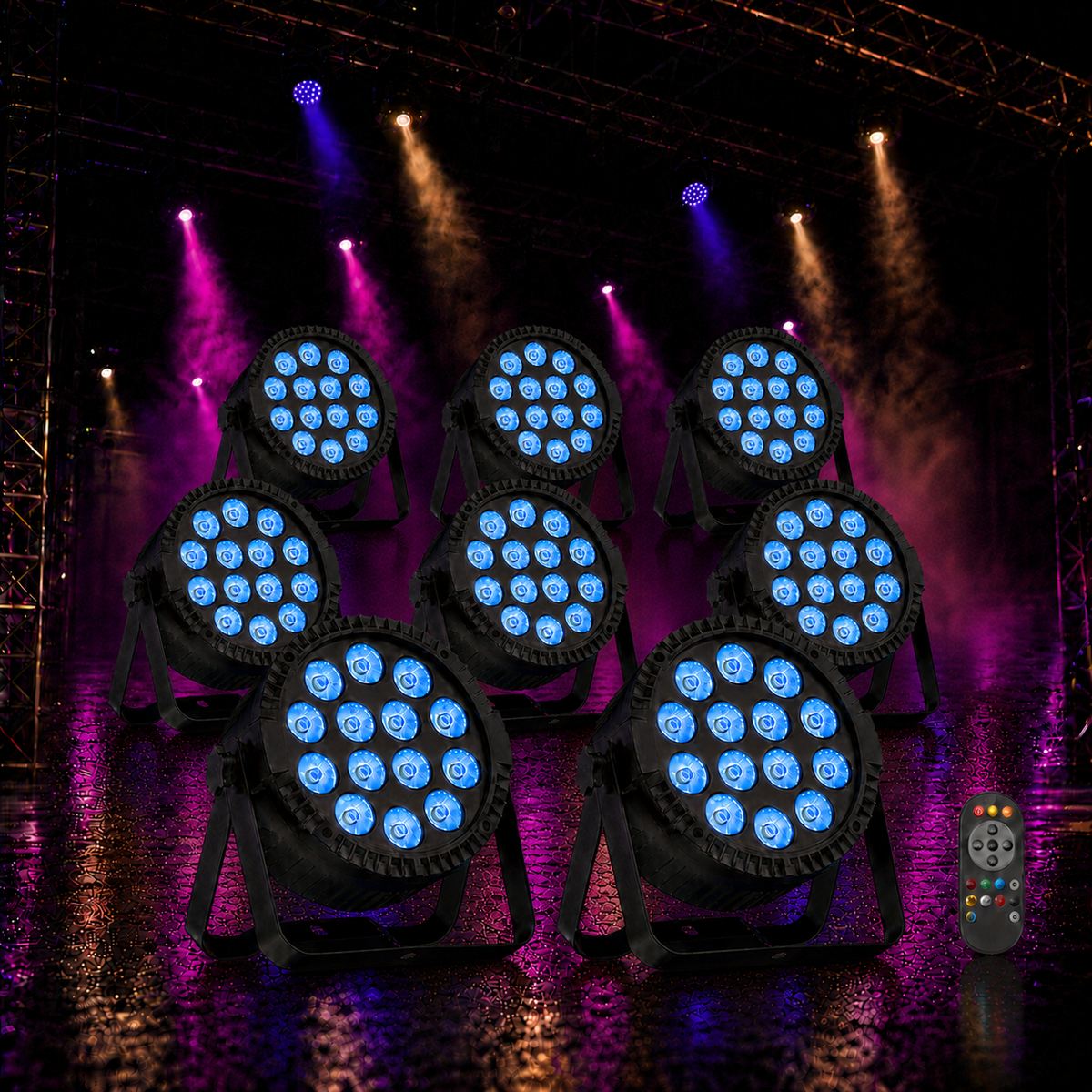 KTVLIGHTS 80W RGBW 4-in-1 LED PAR Stage Light-P2