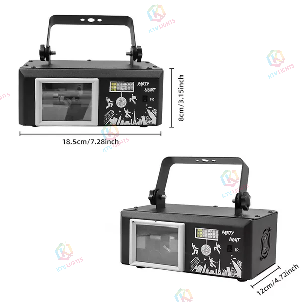 KTVLIGHTS 3D Animation Laser Projection Light for DJ Stages and Parties-A31