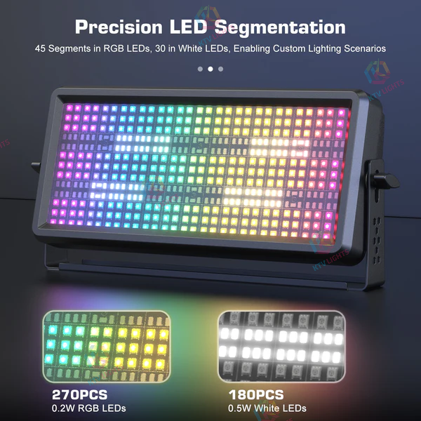 KTVLIGHTS 120W RGBW LED Wash Strobe Stage Light-X4