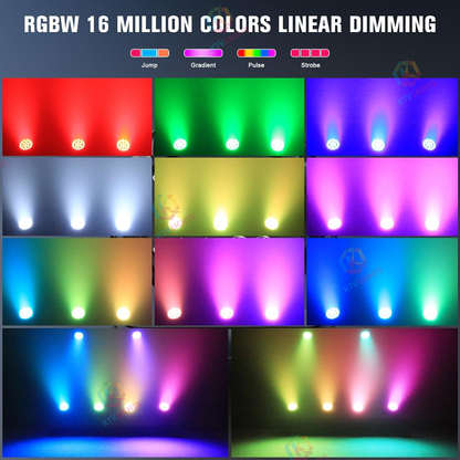 KTVLIGHTS 200W RGBW LED DMX IP65 Waterproof PAR Light-P60