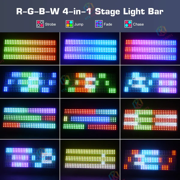 KTVLIGHTS 120W RGBW LED Wash Strobe Stage Light-X4